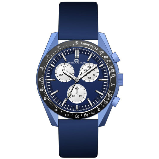 Oceanaut Orbit Blue Dial Leather Strap Watch