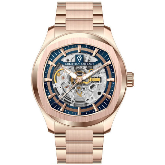 Christian Van Sant Romeo Rose Gold-Tone Automatic Watch