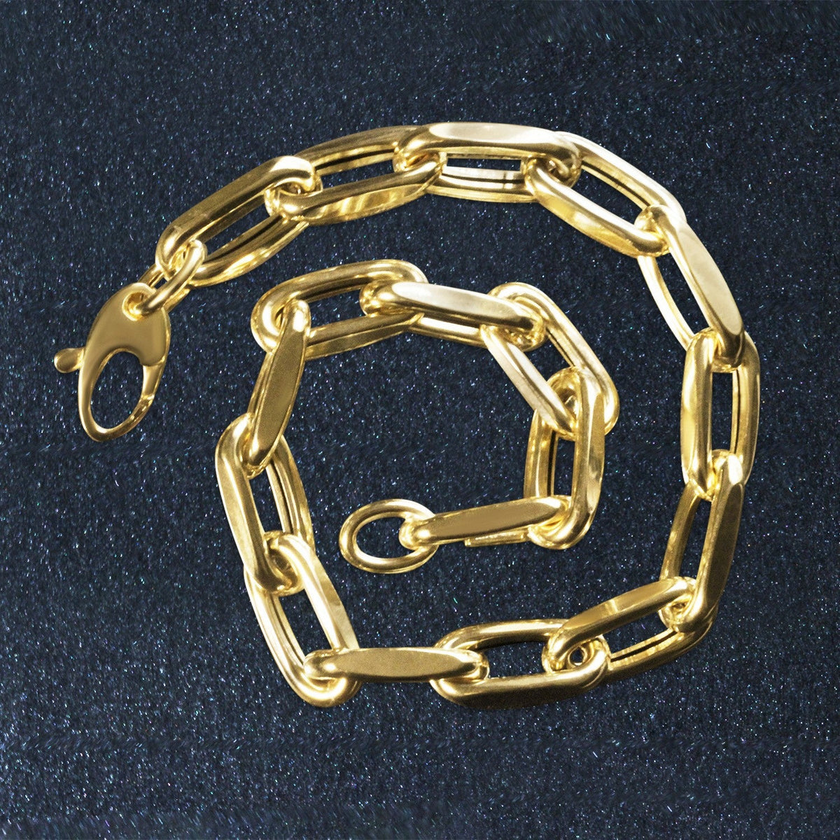 Yellow Gold French Cable Link Bracelet