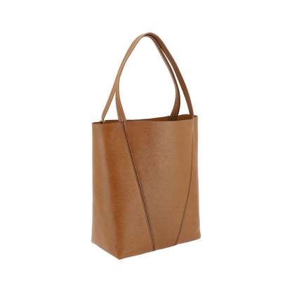 Chloé Spin Brown Calfskin & Suede Shoulder Bag
