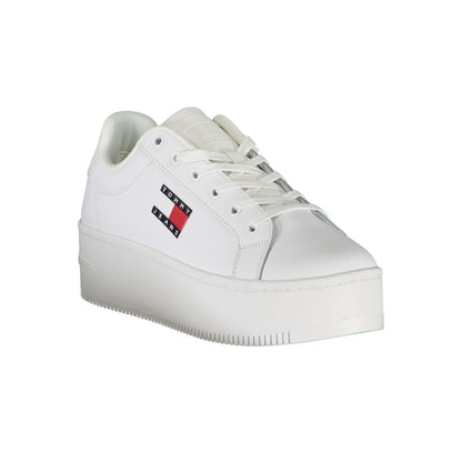 White Leather Women Sneaker