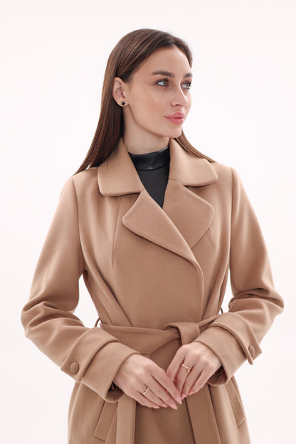 Camille Cashmere Blend Coat Camel Coat