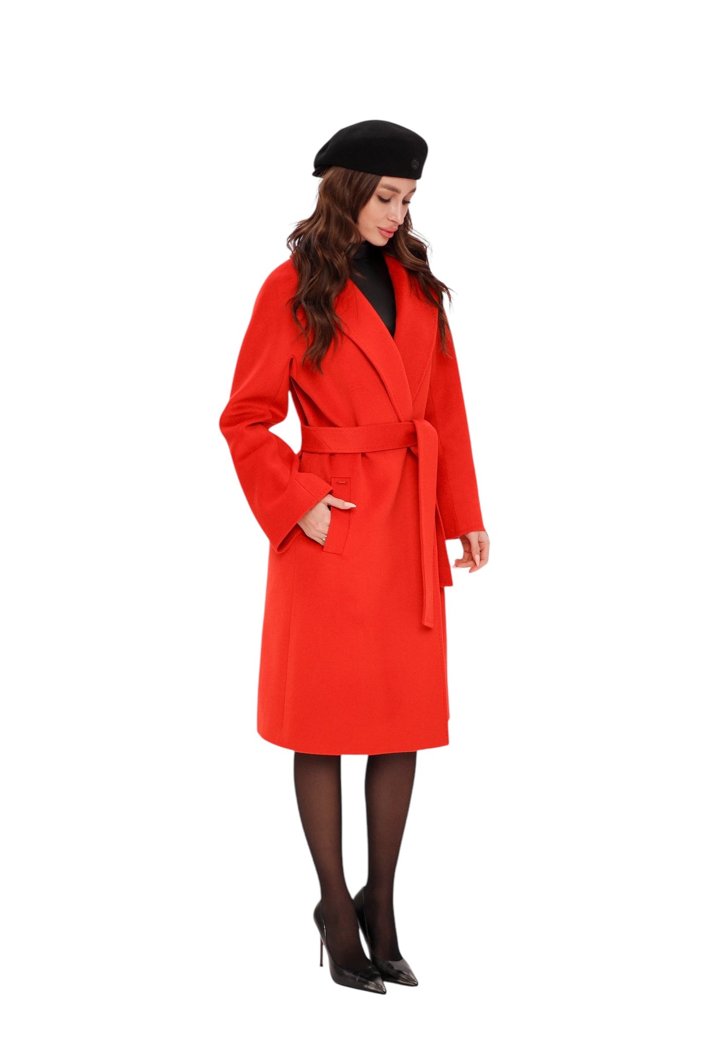 Chester Wool Cashmere Coat Sicily Red Coat