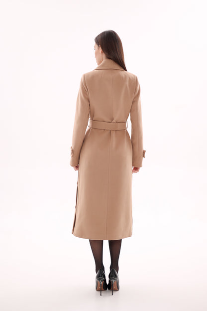 Camille Cashmere Blend Coat Camel Coat