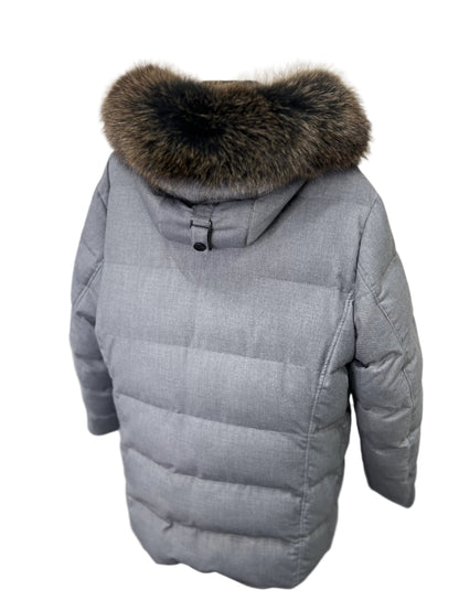 Men's Genuine Fur Trim Sorona® Fill Coat