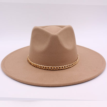 Chain Belt Fedora Hat - Undeniably LUXE