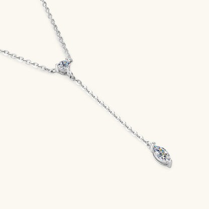 Moissanite Sterling Silver Necklace - Undeniably LUXE