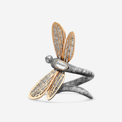 LUGANO - 18K Rose Gold Kite Diamond Ring (Gross: 2.90gr.; DIA: 0.35ct. twd.) - 8009653