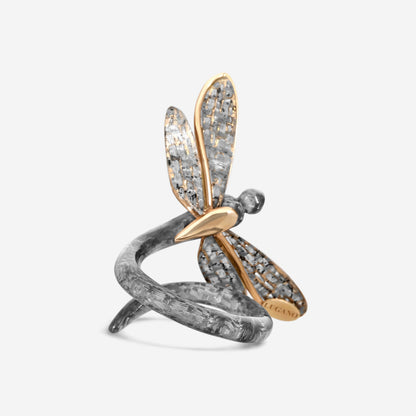 LUGANO - 18K Rose Gold Kite Diamond Ring (Gross: 2.90gr.; DIA: 0.35ct. twd.) - 8009653