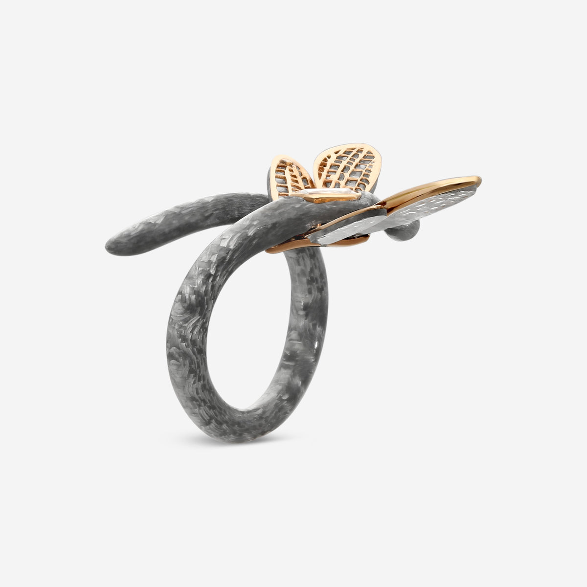 LUGANO - 18K Rose Gold Kite Diamond Ring (Gross: 2.90gr.; DIA: 0.35ct. twd.) - 8009653