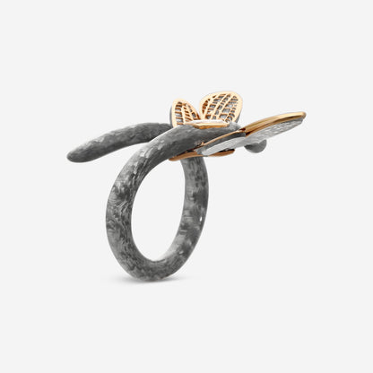 LUGANO - 18K Rose Gold Kite Diamond Ring (Gross: 2.90gr.; DIA: 0.35ct. twd.) - 8009653