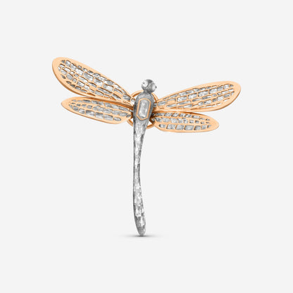 LUGANO - 18K Rose Gold Kite Diamond Brooch (Gross: 3.28gr.; DIA: 0.20ct. twd.) - 8009715