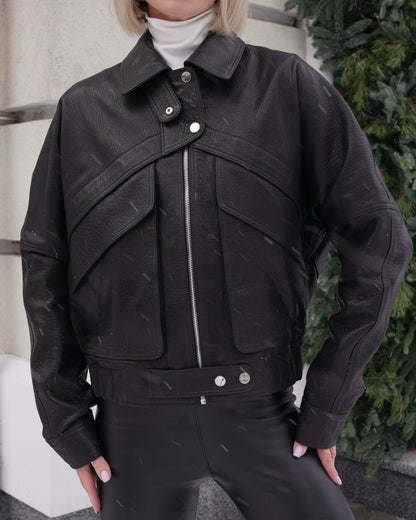 Maxwell Genuine Jumbo Shearling Leather Jacket