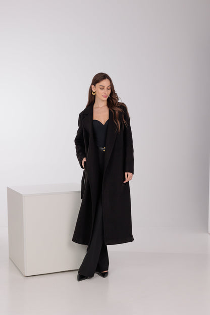 Astoria Classic Wraparound Wool Blend Overcoat