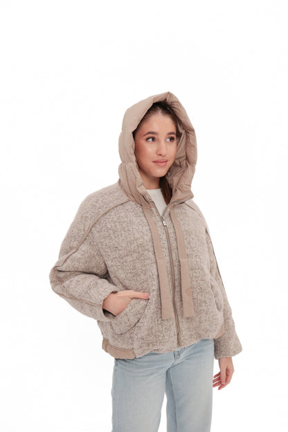 Wool Blend Bio-Down Jacket