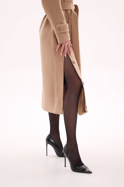 Camille Cashmere Blend Coat Camel Coat