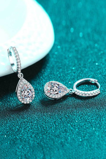 Moissanite Teardrop Earrings - Undeniably LUXE