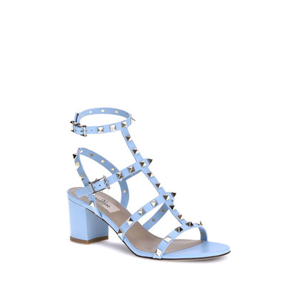 Blue Calf Leather Bos Taurus Strap-On Sandals