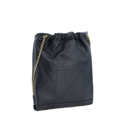 Saint Laurent Pochon Bucket Bag Black Lambskin