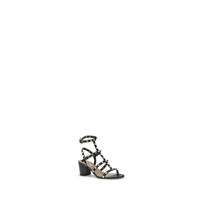 Black Calf Leather Bos Taurus Platform Sandals