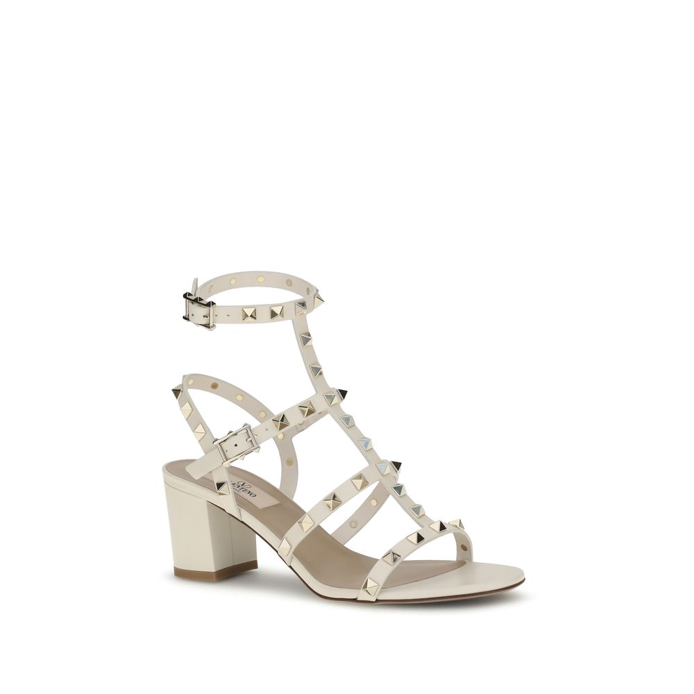 Beige Calf Leather Bos Taurus Sandals