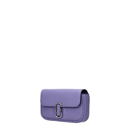 Purple Leather Crossbody Bag
