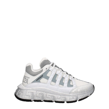 Versace Trigreca Barocco Calf Leather Sneakers
