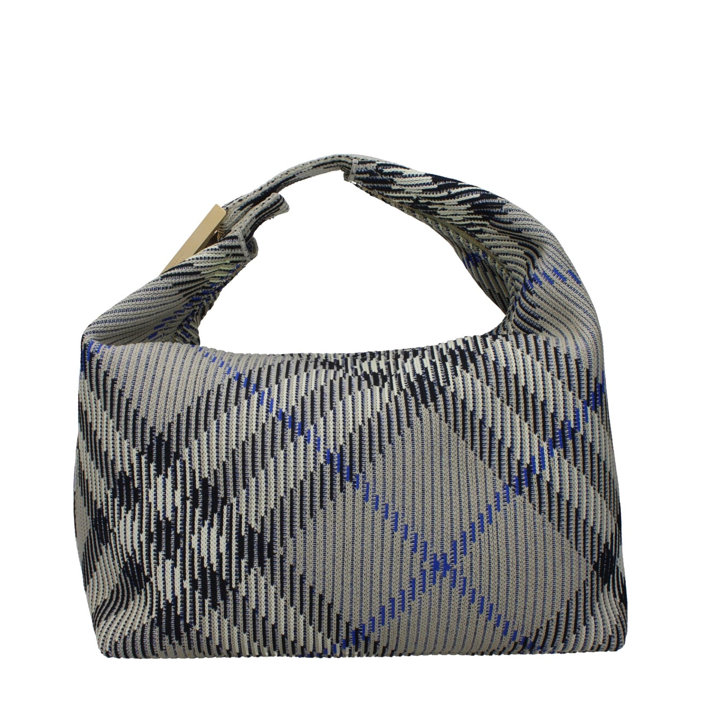 Burberry Medium Peg Lichen Check Canvas Tote