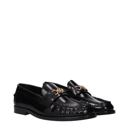 Versace Medusa Black Patent Leather Loafers