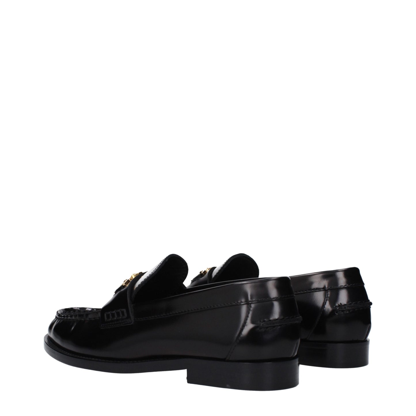 Versace Medusa Black Patent Leather Loafers