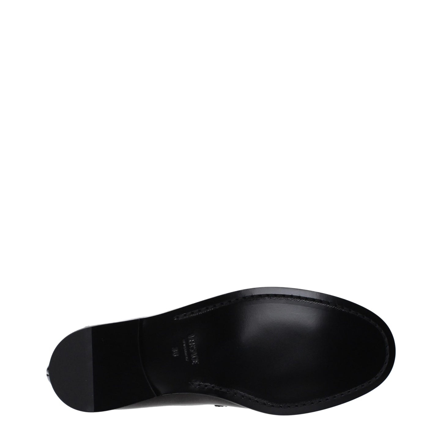 Versace Medusa Black Patent Leather Loafers