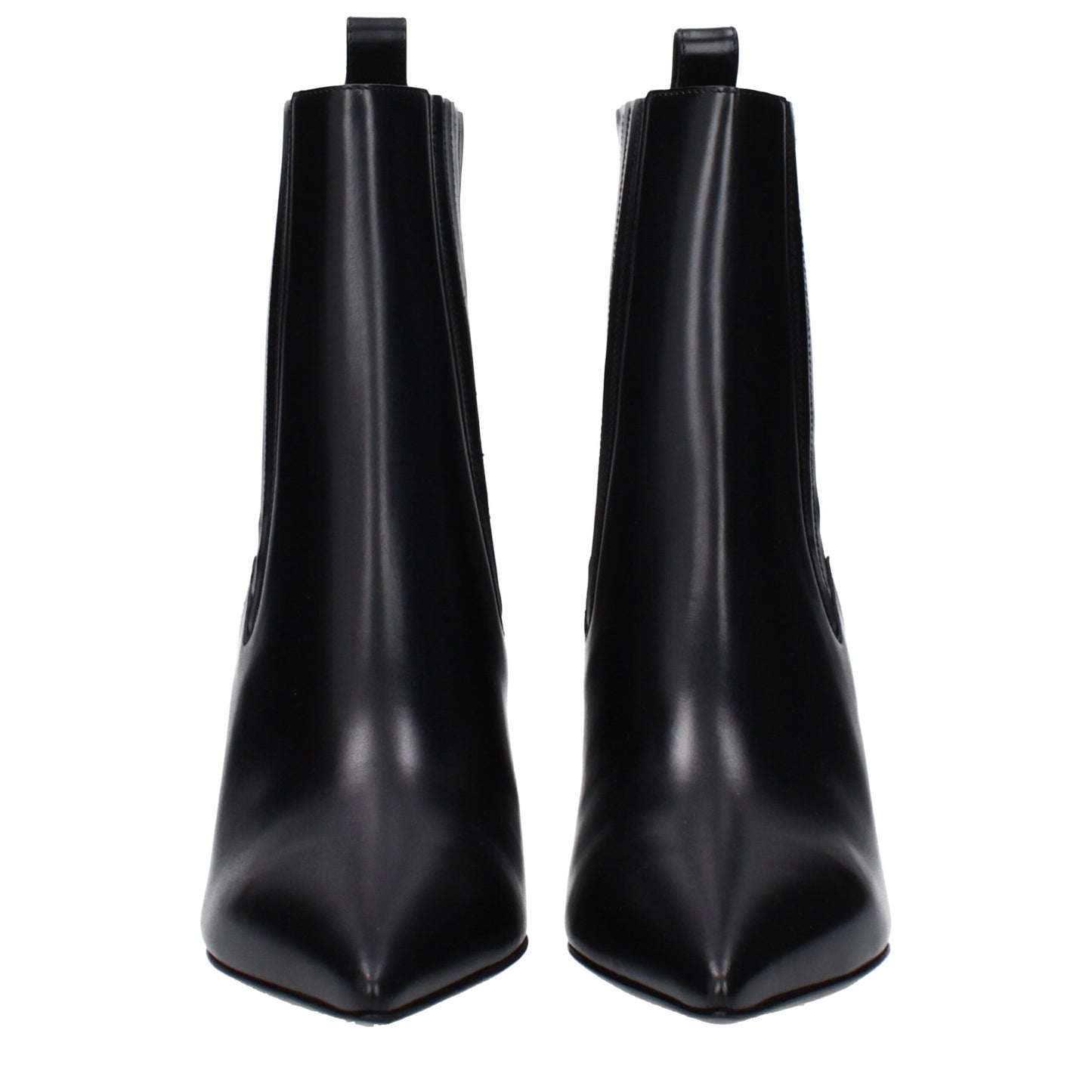 Black Leather Ankle Boots