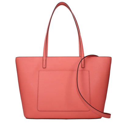 Pink Leather Shoulder Bag