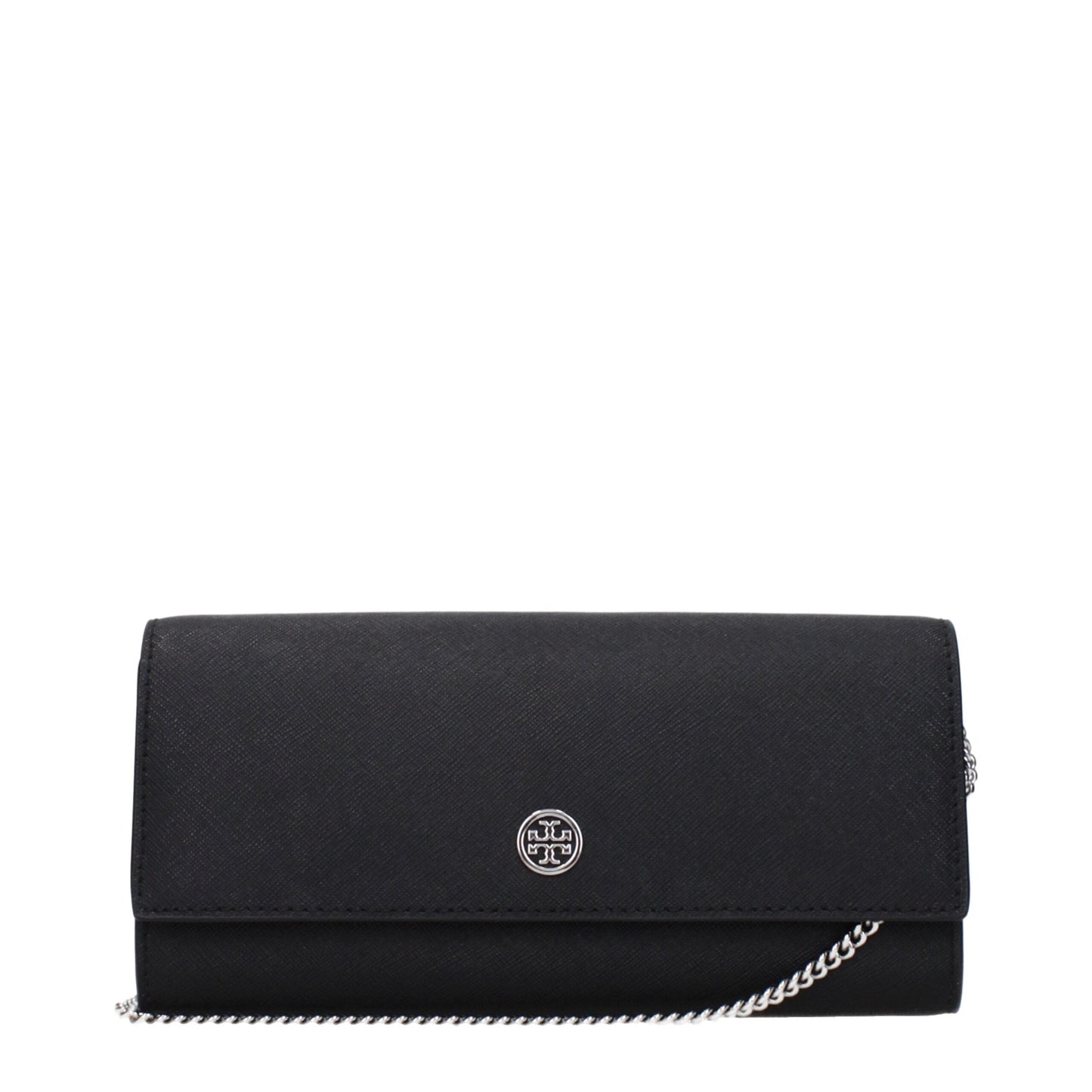 Tory Burch Miller Convertible Black Leather Clutch