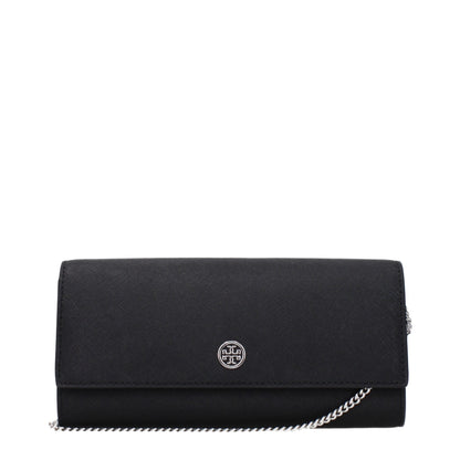 Tory Burch Miller Convertible Black Leather Clutch