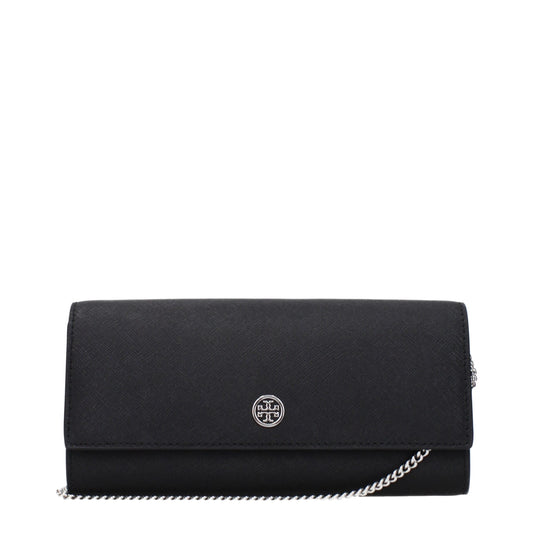 Tory Burch Miller Convertible Black Leather Clutch
