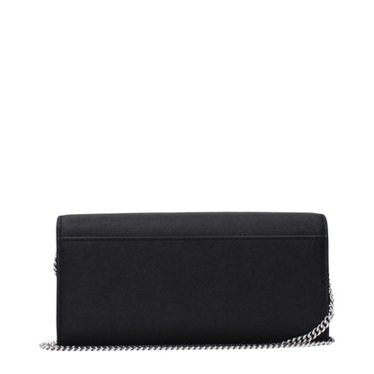 Tory Burch Miller Convertible Black Leather Clutch
