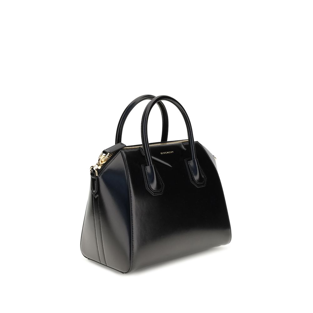 Antigona Small Top Handle Bag in Box Leather