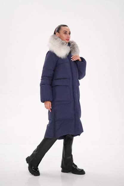 Silver Fox Down Fill Coat