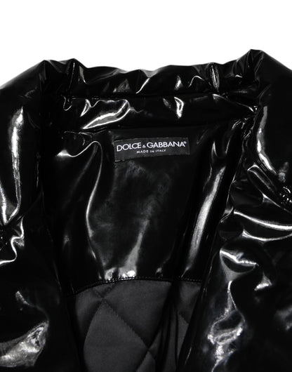 Dolce & Gabbana Black Polyester Quilted Puffer Coat Jacket II
