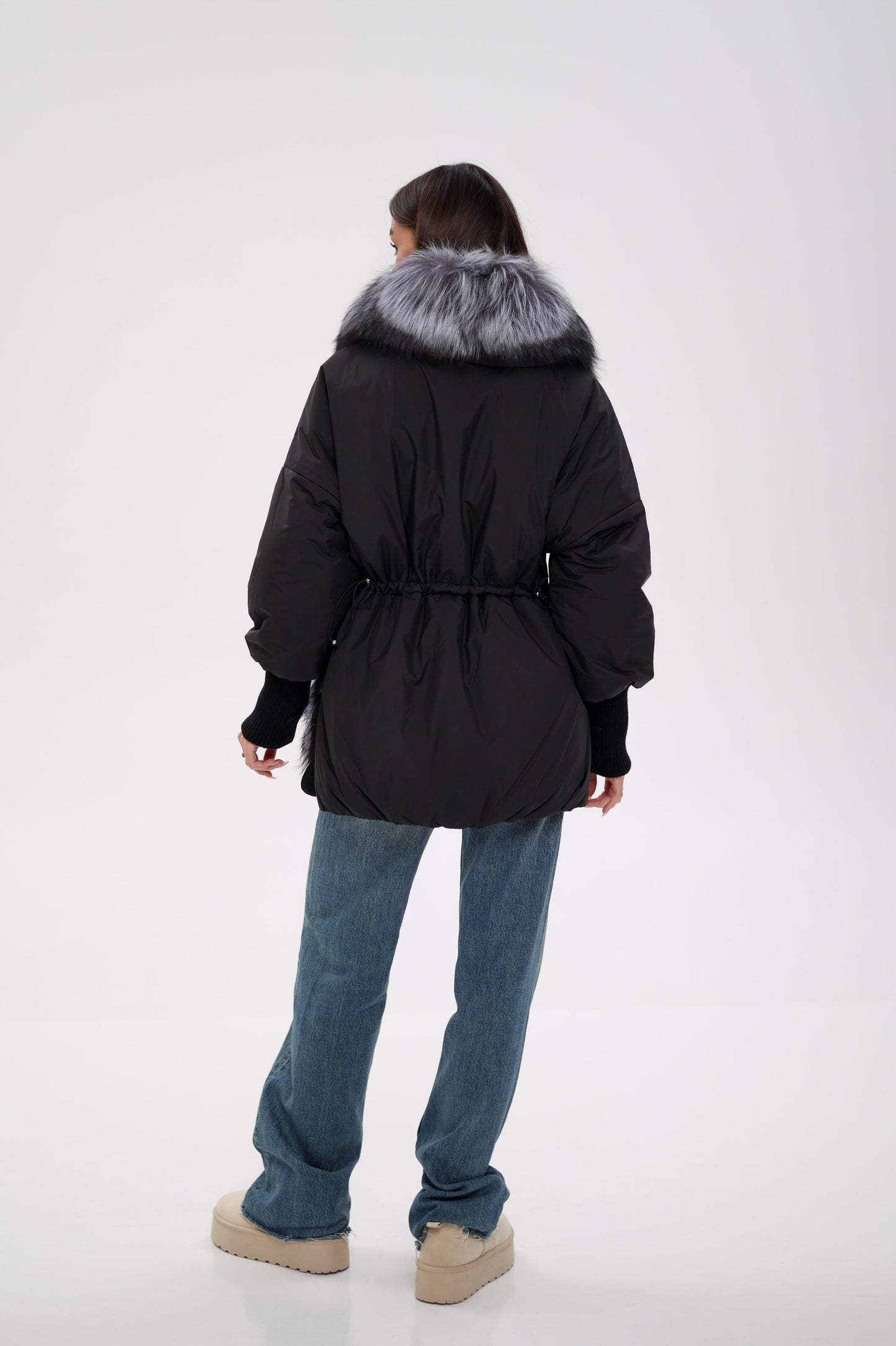 Silver Fox Down Fill Coat
