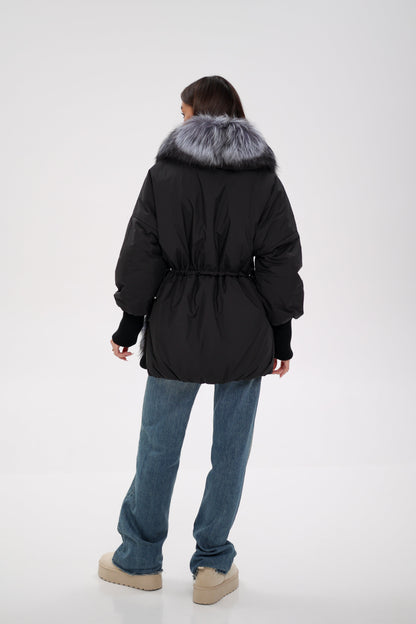 Silver Fox Down Fill Coat