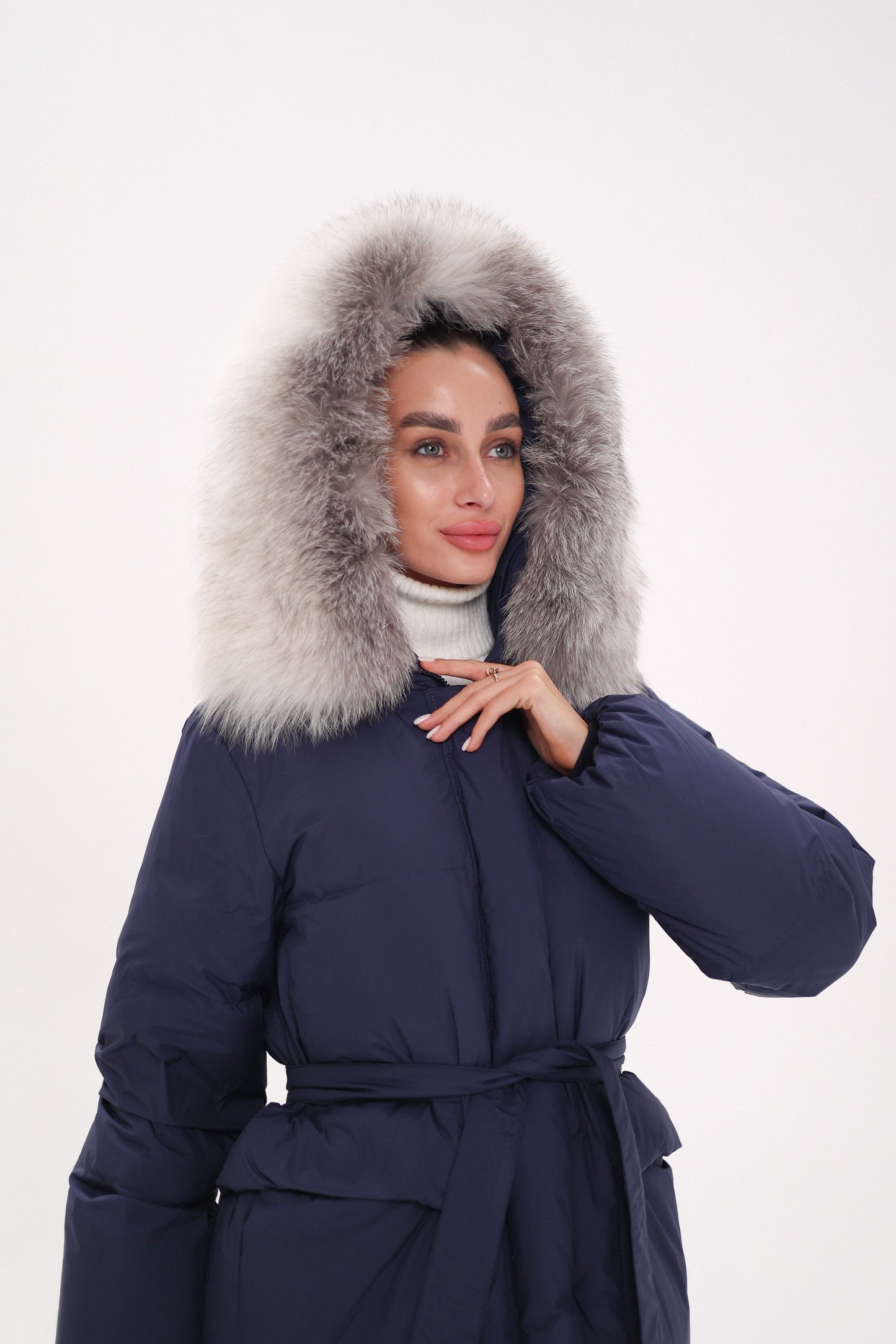 Silver Fox Down Fill Coat