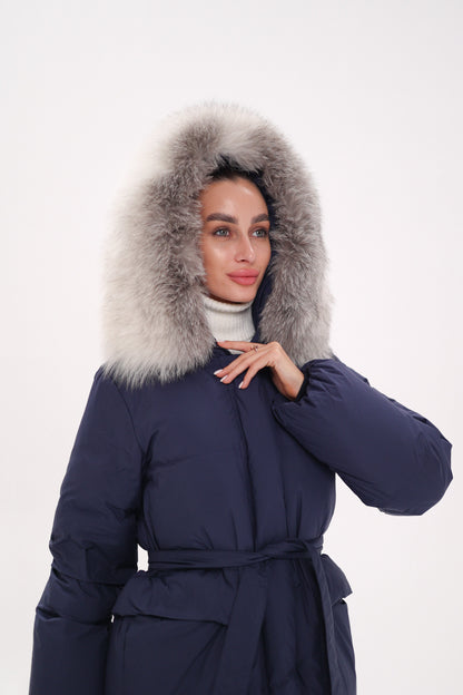 Silver Fox Down Fill Coat