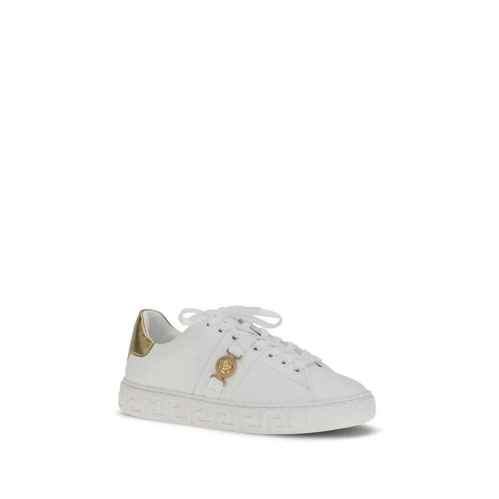 White Calf Leather Bos Taurus Low Top Sneakers