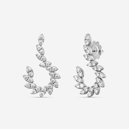 Roberto Coin Marquesa 18K White Gold Diamond Drop Earrings 8882873AWERX