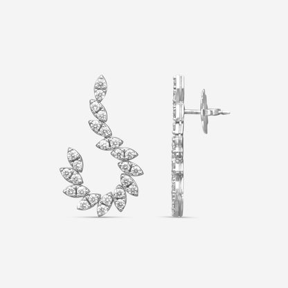 Roberto Coin Marquesa 18K White Gold Diamond Drop Earrings 8882873AWERX