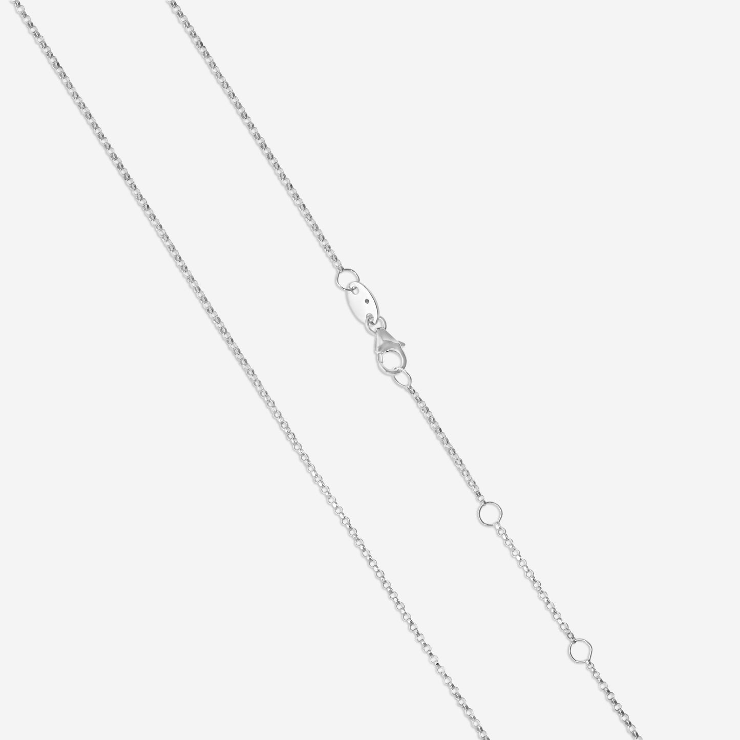 Roberto Coin Domino 18K White Gold Diamond Pendant Necklace 8883335AW17X