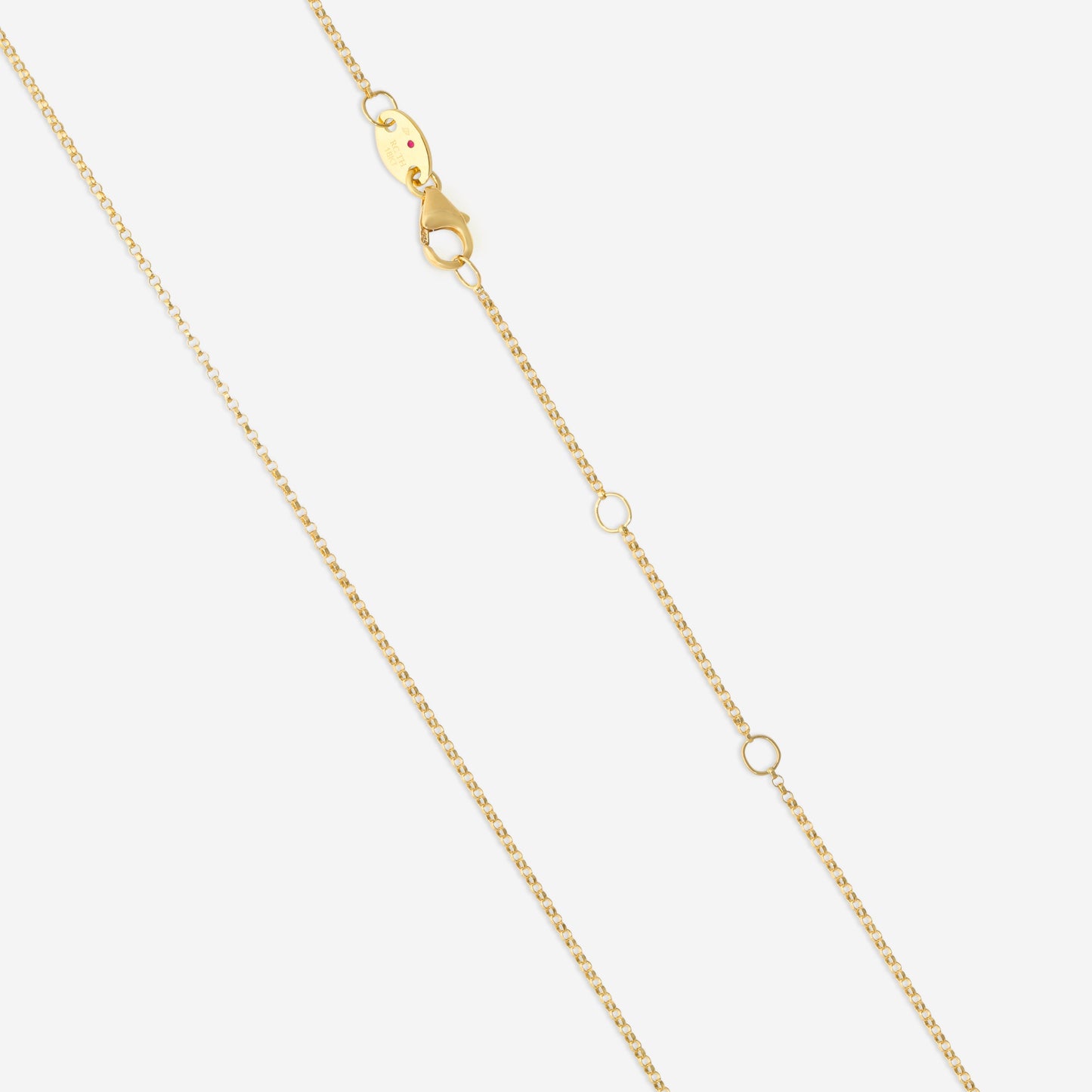 Roberto Coin Domino 18K Yellow Gold Diamond Pendant Necklace