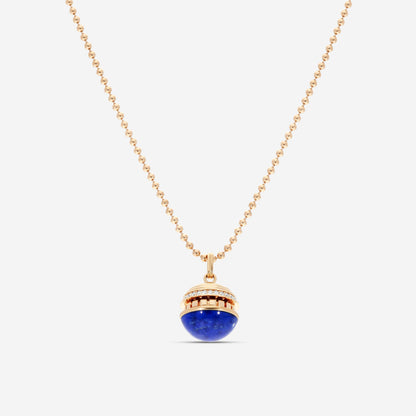 Roberto Coin Mosaic 18K Rose Gold Blue Lapis & Diamond Pendant Necklace 8883552AX17XL